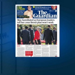 Los titulares británicos hablan de “humillación” a May en Salzburgo
