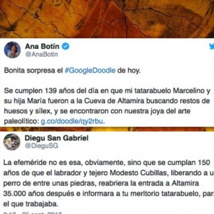 Ana Botín celebra hallazgo de la cueva de Altamira por su tatarabuelo y Twitter le recuerda al primer descubridor
