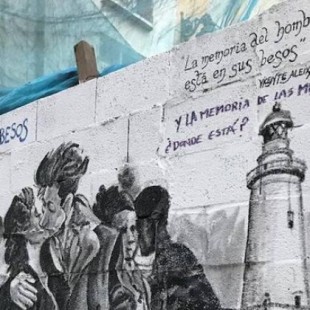 Atacan un mural de Idígoras en Málaga por considerar machista un verso de Vicente Aleixandre