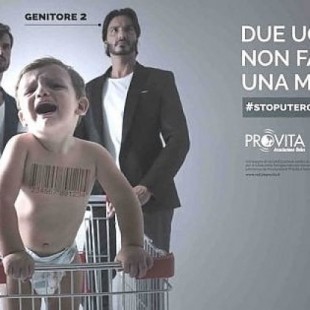 La alcaldesa de Roma ordena la retirada de un cartel homófobo contra las familias homoparentales