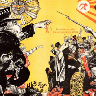 Así eran los carteles soviéticos en contra de la religión