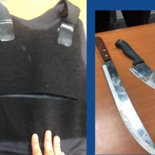 Tres argelinos agreden con un cuchillo de 22 centímetros a un policía en Alicante