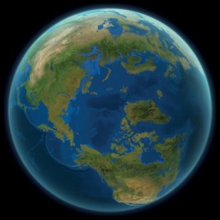 El aspecto del planeta si se derritiese todo el hielo de la superficie terrestre