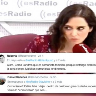 La portavoz del PP define Madrid Central como “puro comunismo” y deja a los tuiteros perplejos