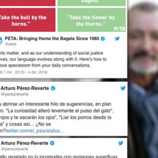 Pérez-Reverte tira de ironía tras la propuesta de PETA de cambiar los dichos sobre animales