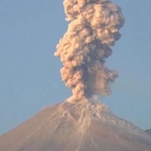 El Popocatepetl entra de nuevo en erupción