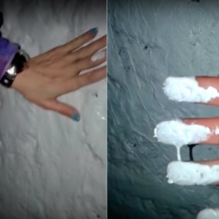 En Rusia pintan la nieve de blanco para ocultar la polución