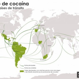 Las rutas de la cocaína en el mundo