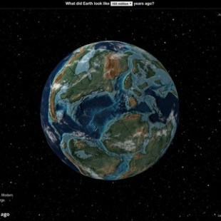 Mapa interactivo de la Tierra hace millones de años [ENG]