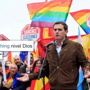 “Pinkwashing de libro”: los tuiteros analizan la foto de Albert Rivera con banderas LGTB en Colón