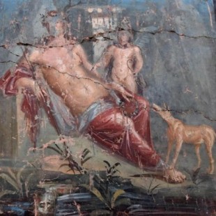 Hallan un fresco sobre el mito de Narciso en una nueva excavación en Pompeya