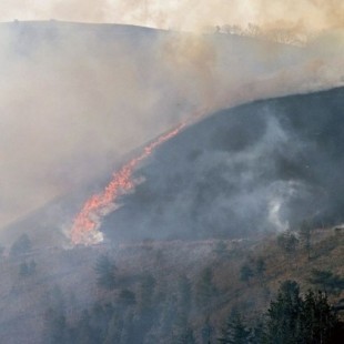 Detienen a un hombre tras pillarlo 'in fraganti' con un mechero prendiendo fuego en un monte de Cantabria