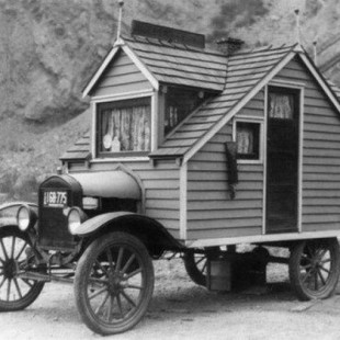 Curiosas casas móviles de principios del siglo XX, el origen de las autocaravanas