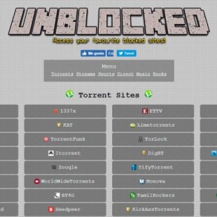 Unblocked para acceder a webs piratas bloqueadas ya tiene 38 dominios