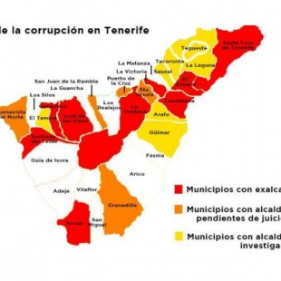 El mapa de la corrupción en Tenerife