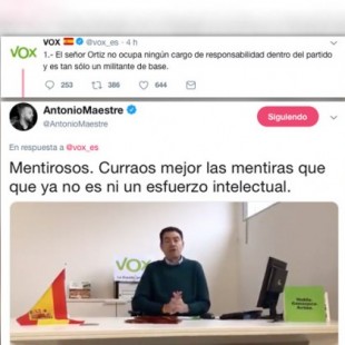 Vox trata de desligarse de su líder en Lleida y los tuiteros les pillan por todos los lados