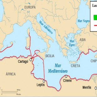 Las colonias fenicias por la península Ibérica Mediterráneo