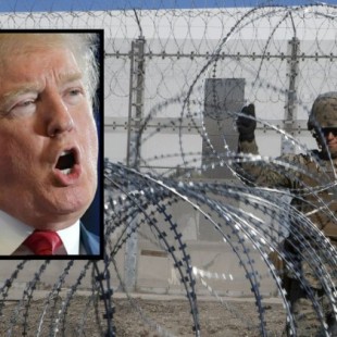 Trump manda a poner alambre de espino en el muro fronterizo y …. se lo roban en Tijuana