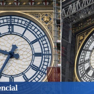Relojes: Nos habían engañado: los números y las agujas del Big Ben son azules, no negros