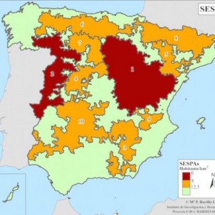 El mapa de la ‘España vaciada’