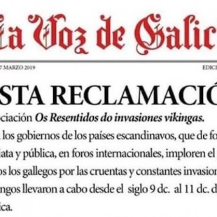 Los gallegos exigen perdón a los países escandinavos por las invasiones vikingas