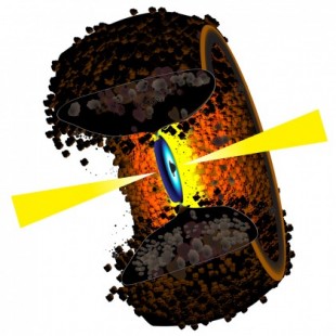 Primera imagen de un toro de gas y polvo en torno a un agujero negro (ING)