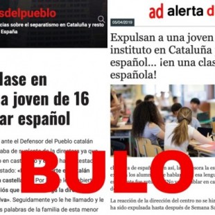 No, no hay pruebas de que una madre haya denunciado la expulsión de su hija de un centro educativo por hablar español