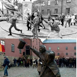En 1985 una mujer le arreó un bolsazo en la cabeza a un neonazi. 34 años después, por fin tiene su estatua