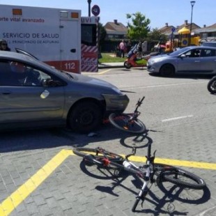 La Policía considera intencionado el atropello al ciclista herido este domingo en Gijón