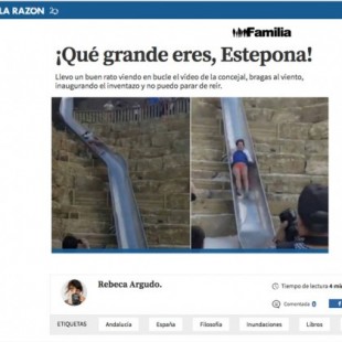 ‘La Razón’ censura una columna satírica sobre el tobogán de Estepona por presiones del ayuntamiento