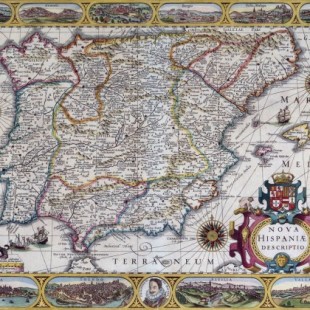El primer mapa orlado de la Península Ibérica