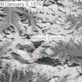 Imágenes desclasificadas de los satélites espía muestran el deshielo del Himalaya