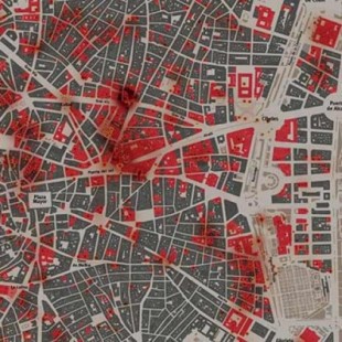 El mapa ensangrentado de Madrid