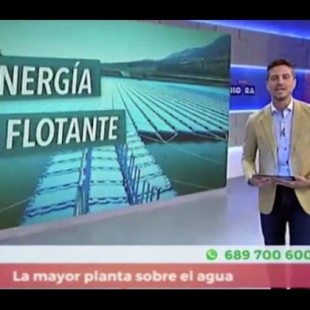 En construcción la primera planta fotovoltaica flotante de Extremadura y mas grande de España