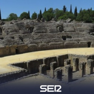 La Consejería andaluza de Cultura promociona Itálica con una foto del coliseo romano