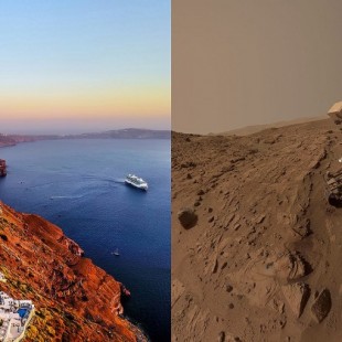 El volcán de Santorini, nuevo análogo terrestre de Marte