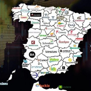 El mapa de las empresas que más facturan en cada provincia española