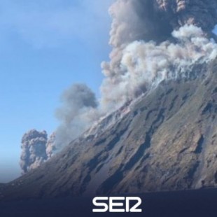 Un muerto y un herido tras la violenta explosión del volcán italiano Estrómboli