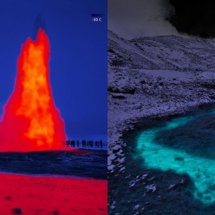 Tomando fotos térmicas de alta resolución de Islandia para mostrar la naturaleza funcionando [EN]