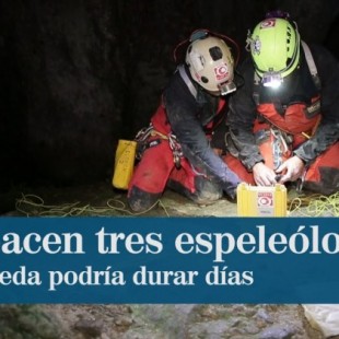Encuentran con vida y en buen estado a las tres espeleólogas desaparecidas en la cueva de Coventosa