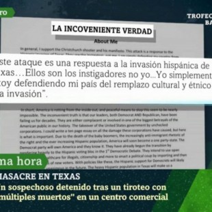 El texto que publicó el autor de la masacre de Texas: "Es una respuesta a la invasión hispánica"