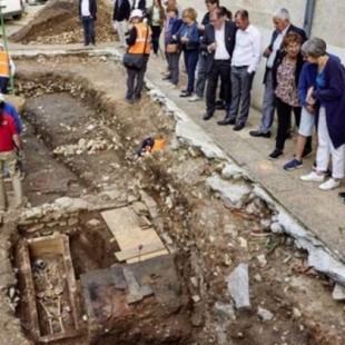 Descubren un sarcófago merovingio en Cahors