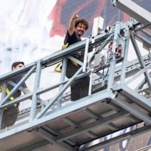 Un español pinta el mural más grande de la historia de Nueva York