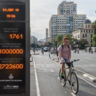 El Anell Ciclista de València alcanza un millón de desplazamientos en ocho meses