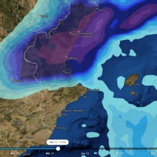 Alerta roja en la costa española por la llegada de una Dana que dejará lluvias