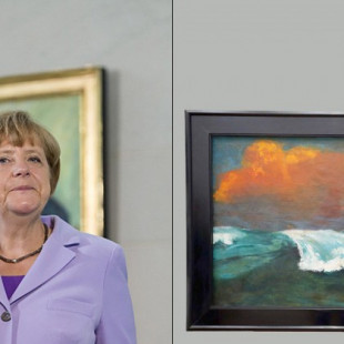 Merkel descuelga sus cuadros favoritos de su despacho tras saberse que el autor era un nazi