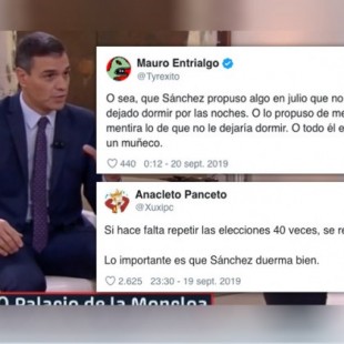 “Vale que estamos jodidos, pero Sánchez duerme bien”: reacciones a la frase que va a acompañar al presidente la campaña