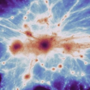 Observan débiles filamentos de la "red cósmica" que abarca todo el universo (ING)