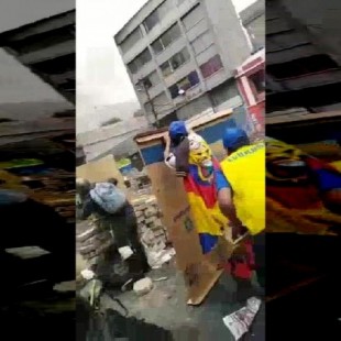 Manifestante muerto de un tiro en la cabeza en Quito, Ecuador