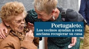 La anciana desalojada de su vivienda en Portugalete por okupas se queda sin nada